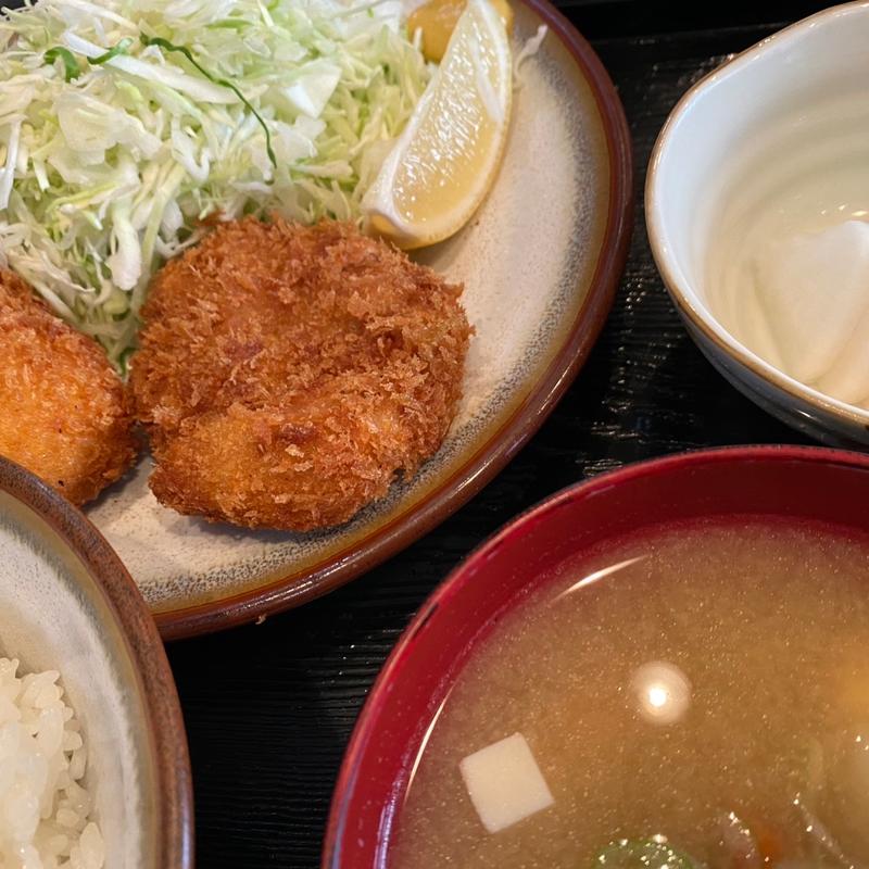 ヒレカツとクリームコロッケ(とんかつ とんとん)