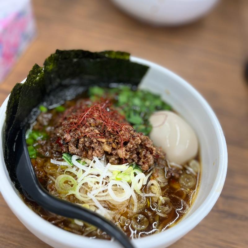 醤油台湾ラーメン小盛り(らーめんまぜそば あらし 一宮店)