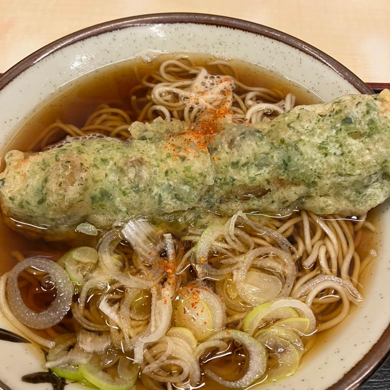 ちくわ天そば(そばよし)