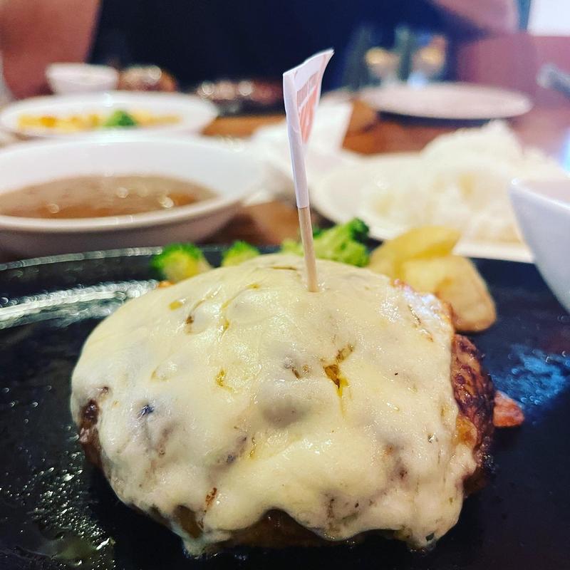 ハンバーグ　チーズトッピング(ステーキハウス88Jr 松山店)