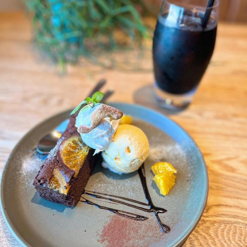 オレンジショコラCAKE(5 waters cafe)