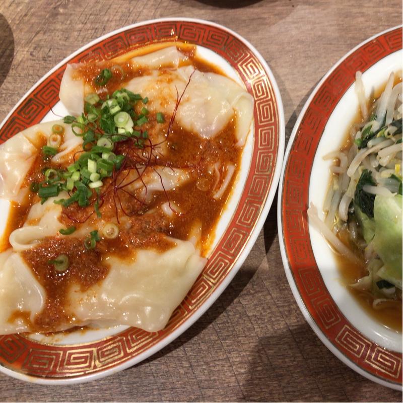 四川辛味海老わんたん(手包わんたん麺酒家 広州市場 横浜ポルタ店)