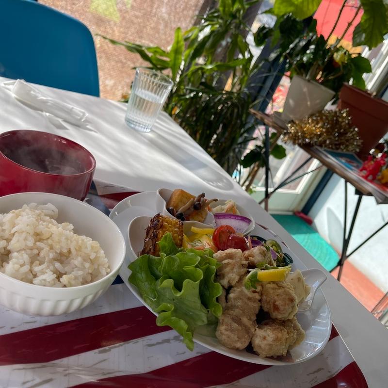 からあげランチ(大豆ミートDEからあげ)(Nature Café M’s Nest)