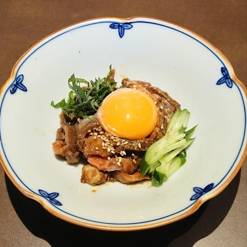 黒毛和牛たたき風ユッケ(黒毛和牛 腰塚 たまプラーザ店)