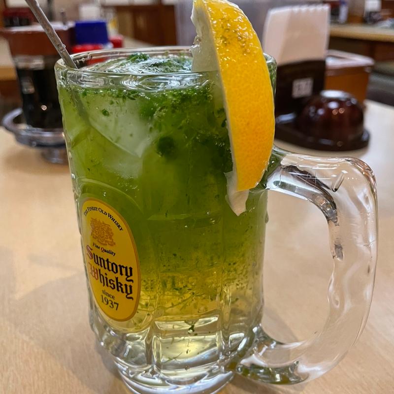 小松菜ハイボール(船橋グランドサウナ カプセルホテル 食堂)