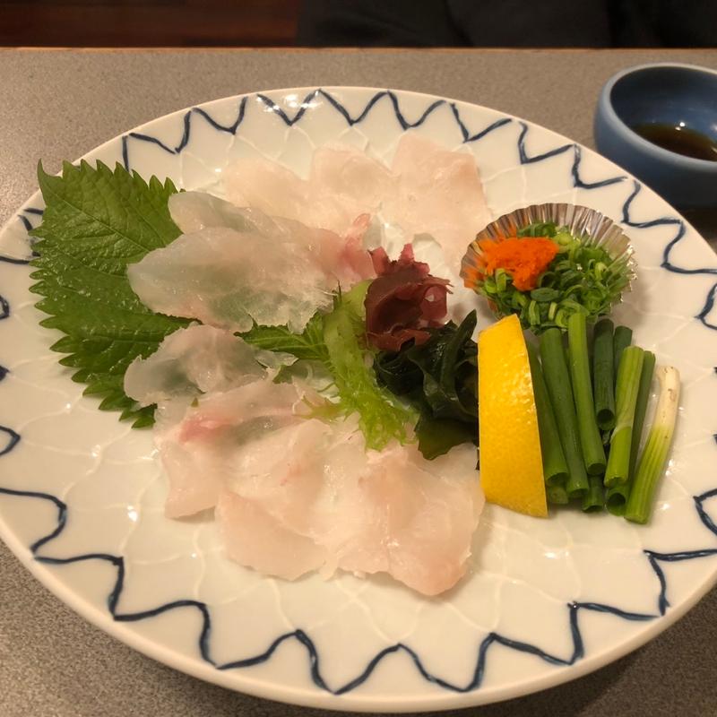 ひかりセット（クエの刺身）(博多味処 ひかり)