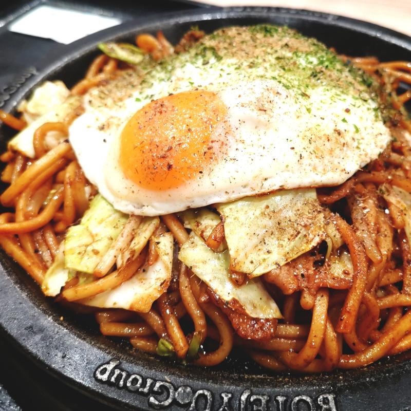 月見焼そば(全国ご当地グルメ屋台 セブンパークアリオ柏)