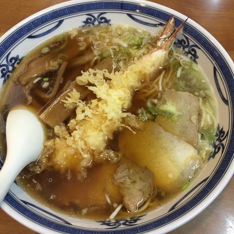 天ぷらラーメン(かづや そば店 （かづやそばてん）)