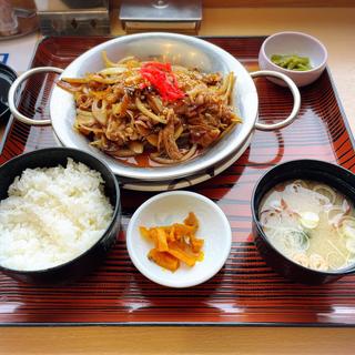 牛ばら焼きセット(レストラン三沢空港)