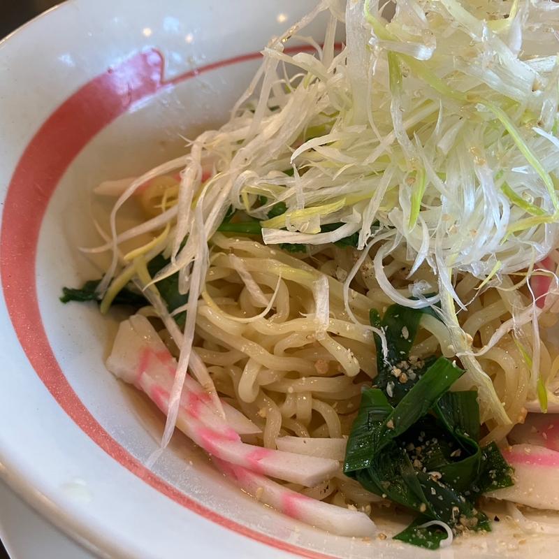 ガーリックが効いたねぎ塩まぜめん(幸楽苑 印西店)