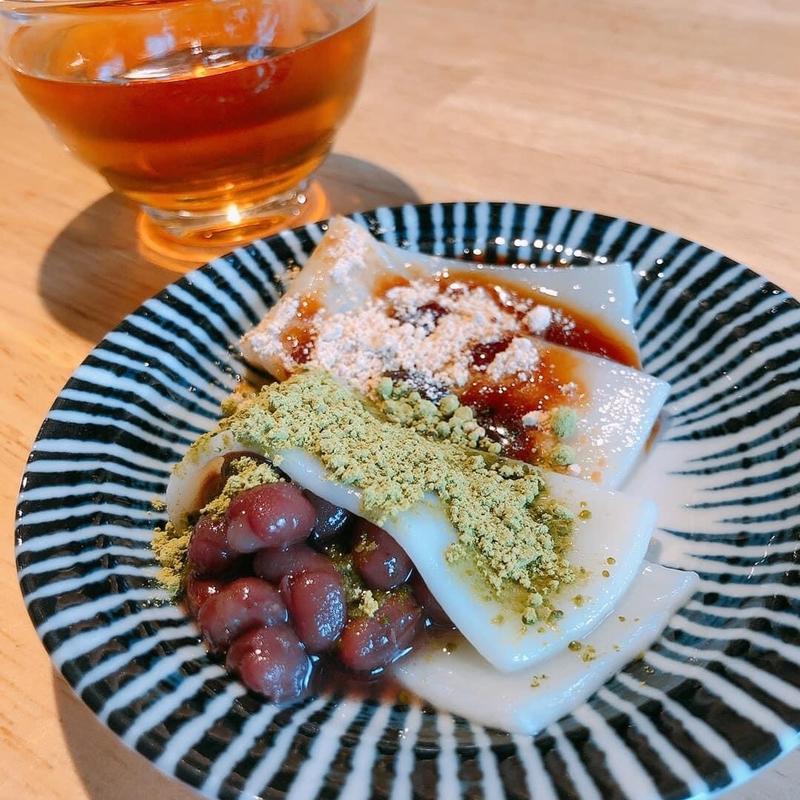 抹茶きな粉あずき 黒蜜きな粉(うどん屋 椀白)