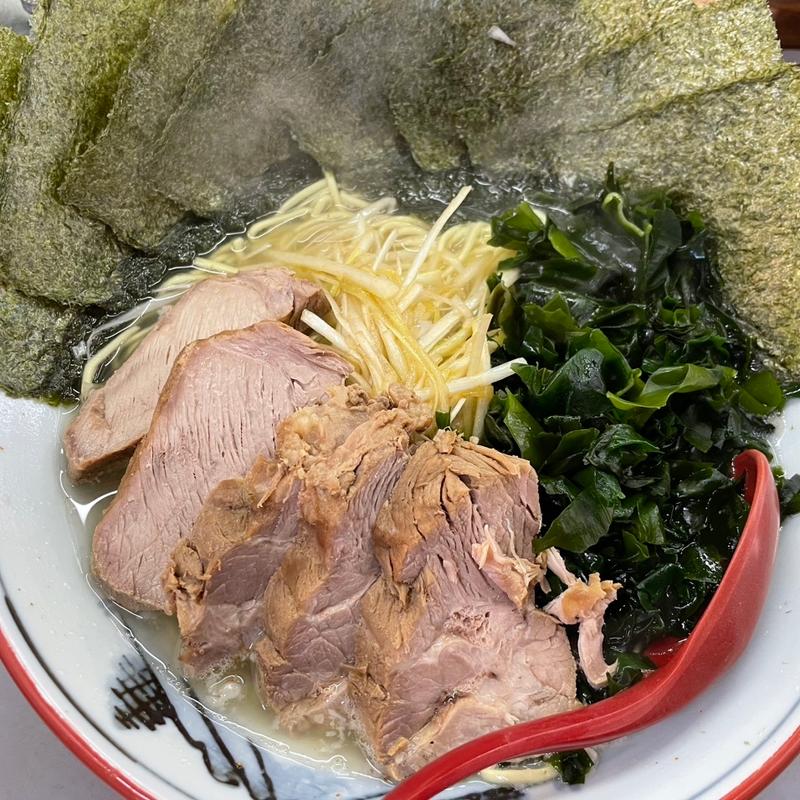 ネギ塩チャーシュー＋海苔＋わかめ(ラーメンショップ 122号騎西店)