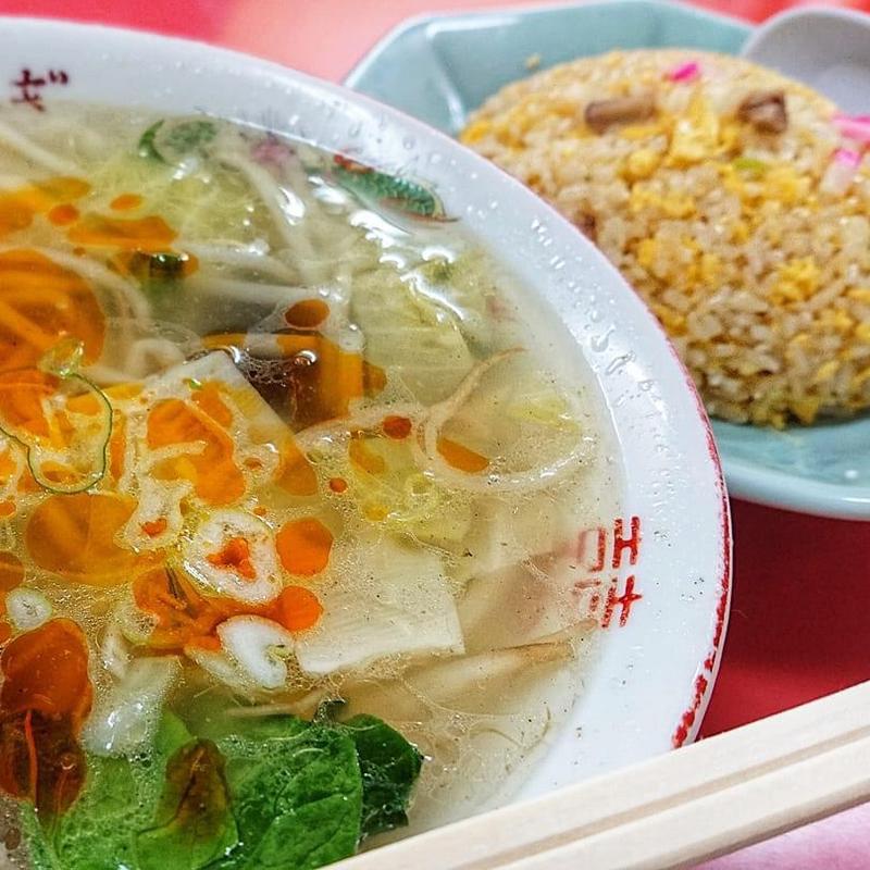 野菜スープ 半チャーハン(みやぎ)