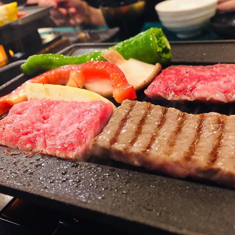 豊後牛と桜王豚の焼肉(レストラン 洋灯舎 （ランプシャ）)