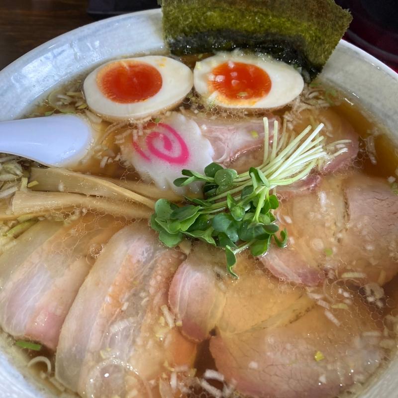 チャーシュー麺＋煮卵(かこい食堂)
