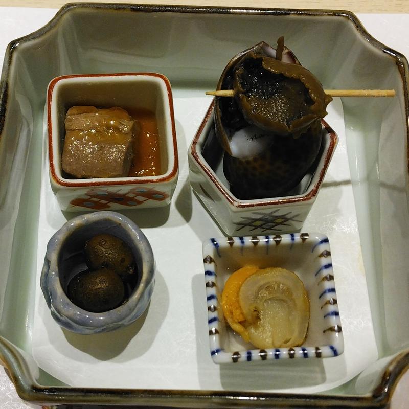 本日の前菜(鮨まつもと)