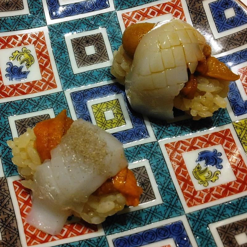 いかうに握り(鮨まつもと)