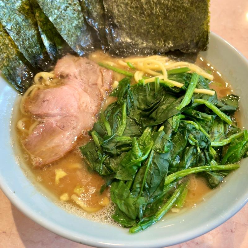 並盛(ほうれん草のり増し)(横浜家系ラーメン 黄金家)