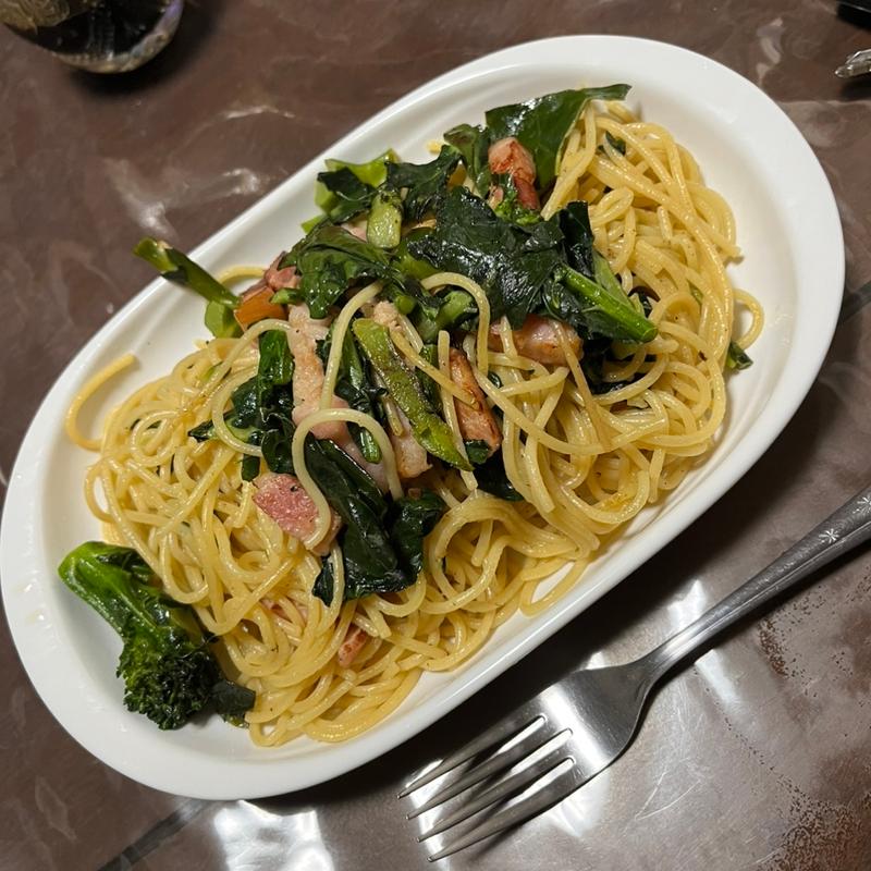 アレッタとベーコンのパスタ(創作料理　我家)