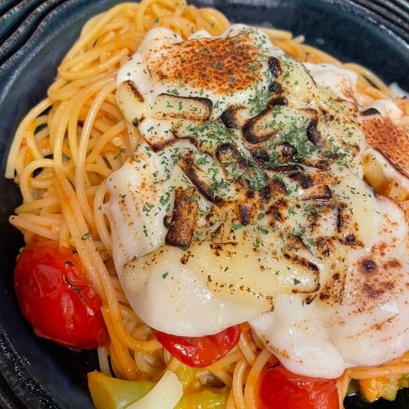 トマトパスタ(エビノスパゲッティ エトモあざみ野店)