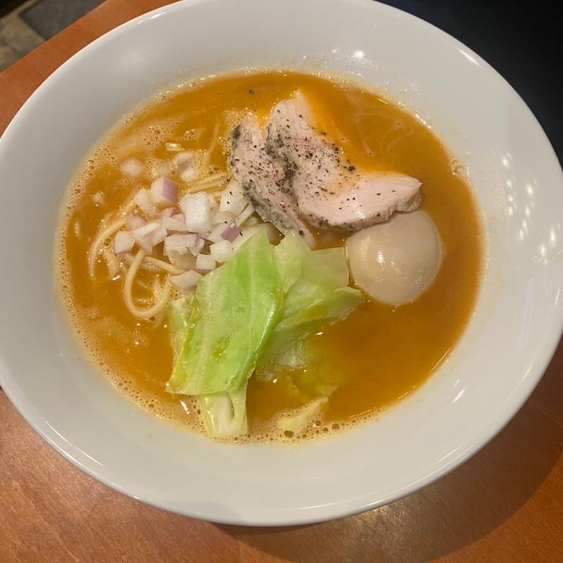 味玉チリトマト鶏パイタン(麺屋土竜 八王子)