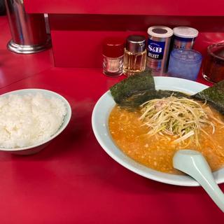 ネギつけ麺めん少なめ辛味スパイス&ライス(ラーメンショップ 境店 )