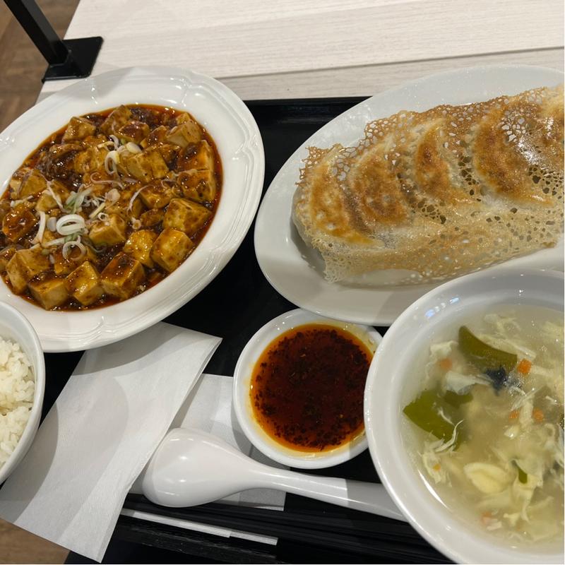 麻婆豆腐・餃子セット(東京餃子軒イオンモール上尾店)