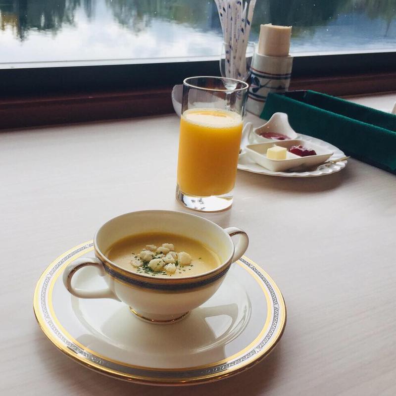 朝のコーンポタージュ(レストラン 洋灯舎 （ランプシャ）)