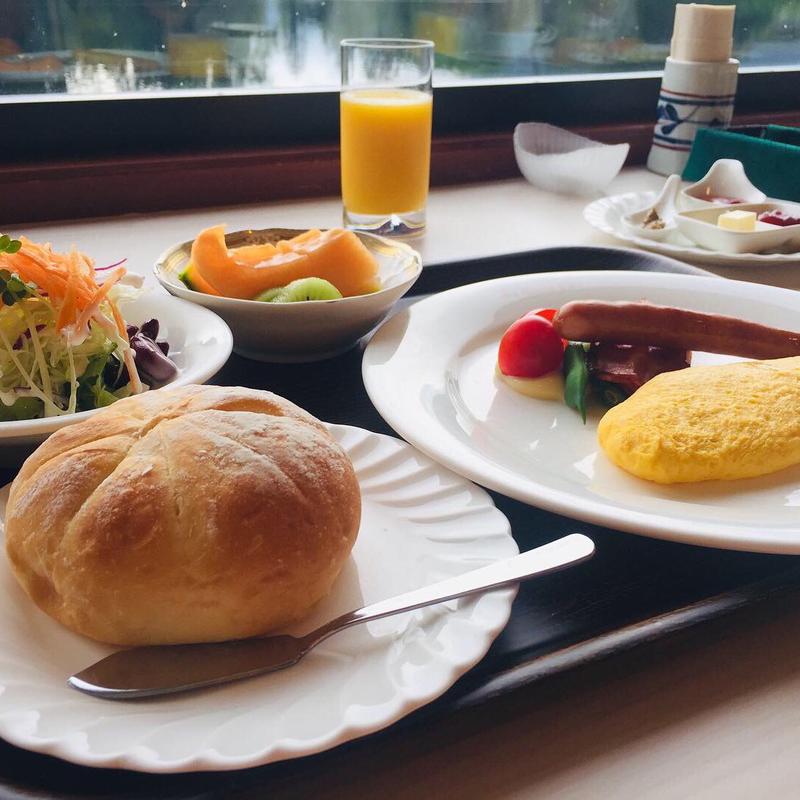 アメリカンブレックファースト(レストラン 洋灯舎 （ランプシャ）)