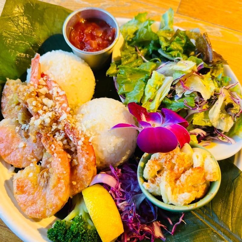 ガーリックシュリンププレート(コナズ珈琲幕張)