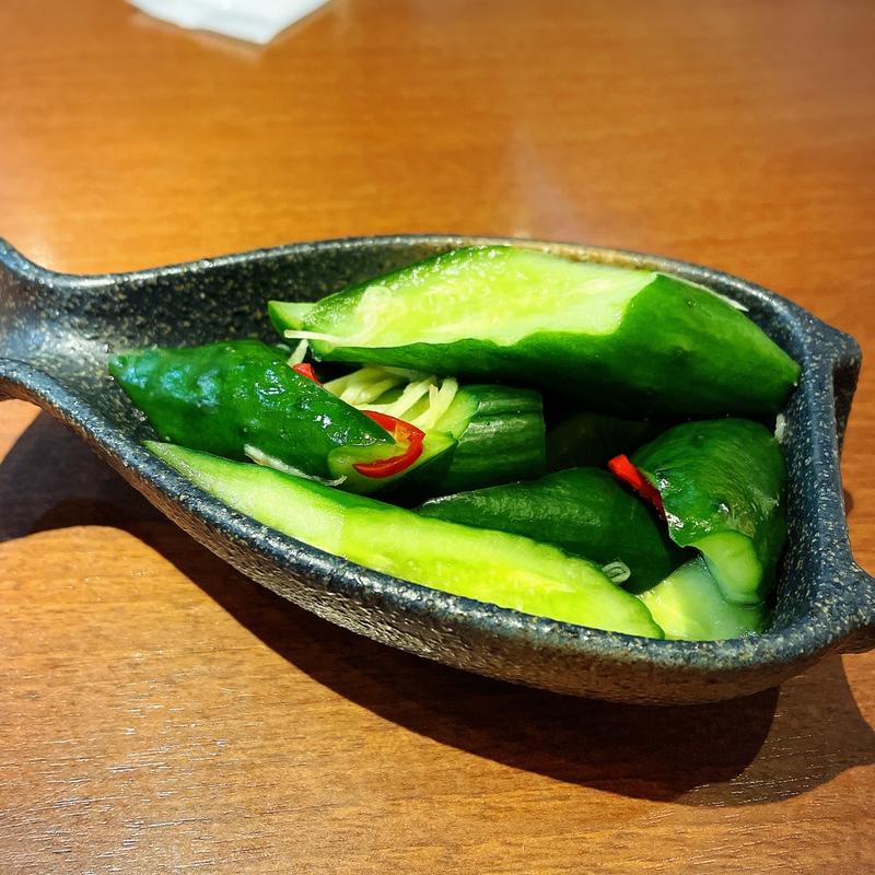 手作り胡瓜の一本漬け(宮益坂下 酒場)