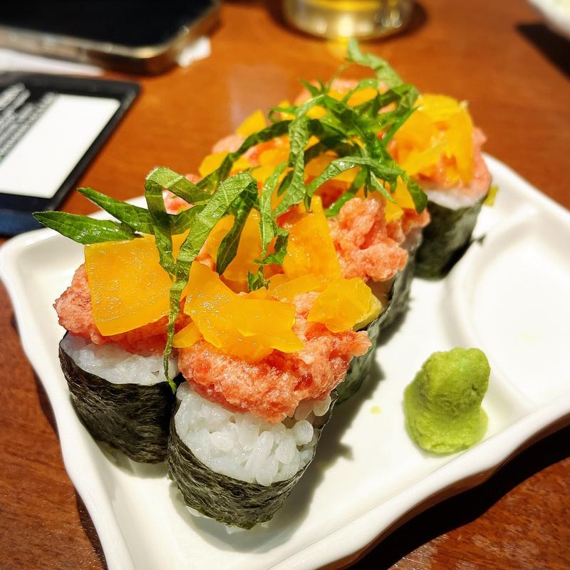 トロたくの細巻き(宮益坂下 酒場)