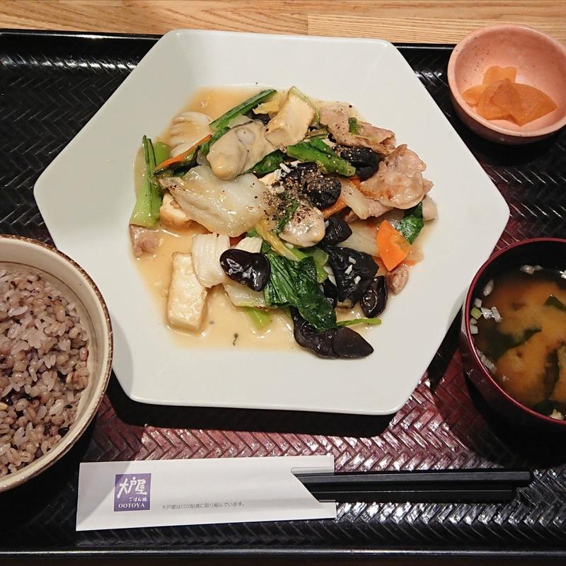 広島県産 牡蠣の塩こうじ八宝菜(大戸屋ごはん処 ノースポートモール店)