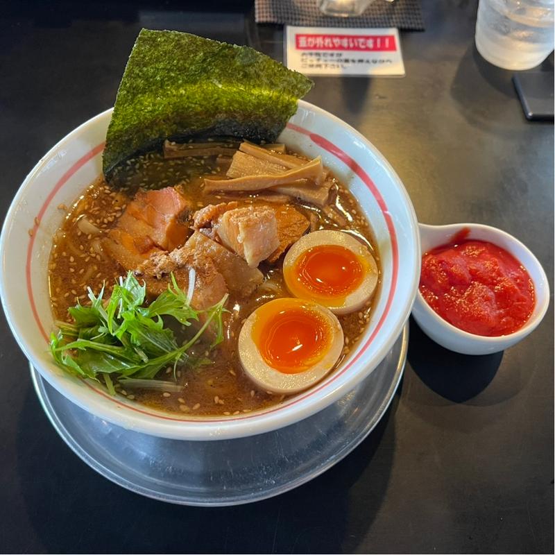 八丁味噌のラーメン トマトあり(麺坊ひかり )