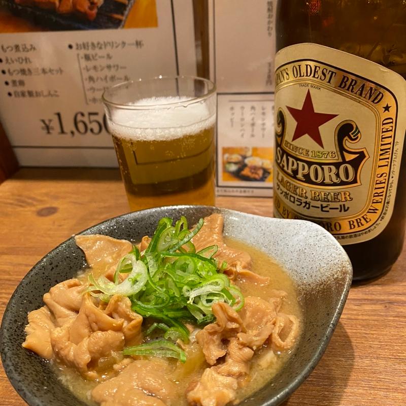 もつ煮込み(もつ焼きかる小屋 梅ヶ丘店)