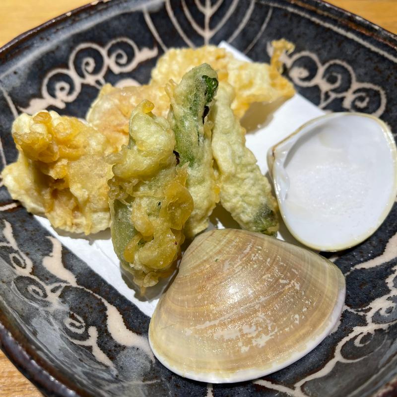 はまぐりの天ぷら(はまぐり料理 利他)