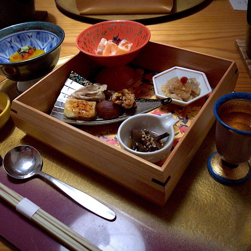 前菜 五色寄せ(白神矢立 湯源郷の宿 日景温泉)