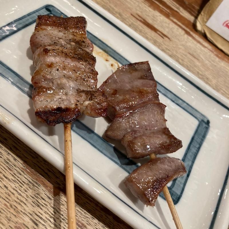 豚バラ(日本再生酒場 もつやき処い志井 博多店)