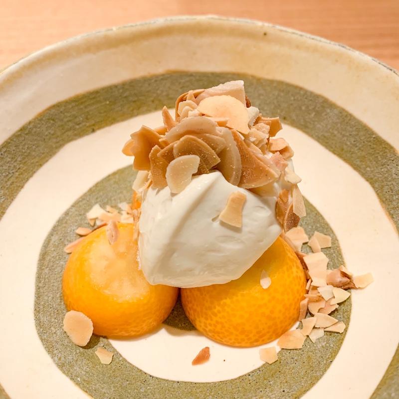 キンカンの白和え 豆腐マスカルポーネ(虎ノ門 とだか)