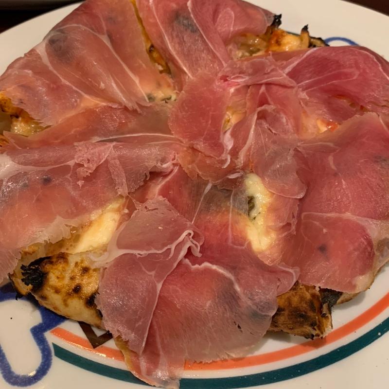 生ハムとポルチーニ茸のマルゲリータ(ピッツェリア ベントエマーレ ニイガタ （Pizzeria Vento e Mare Niigata）)