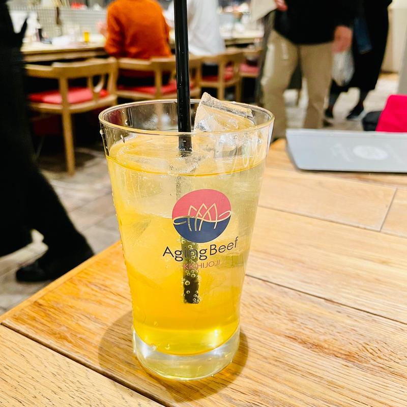 シークワーサーソーダ(熟成和牛焼肉エイジング・ビーフ 吉祥寺店)