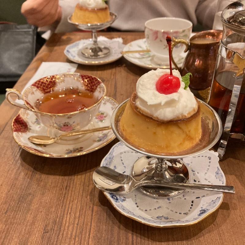 自家製ぷりんセット(但馬屋珈琲店 本店)