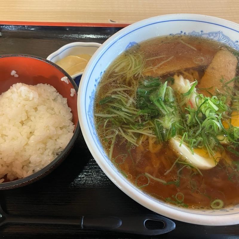 ラーメン+半ライス(丸勝 )