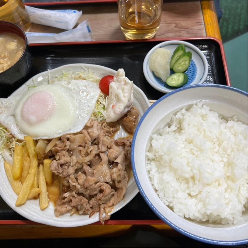 生姜焼き定食(辰巳庵)