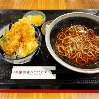 イカ天丼セット(十割蕎麦と天ぷら 渋谷ハチ公そば)