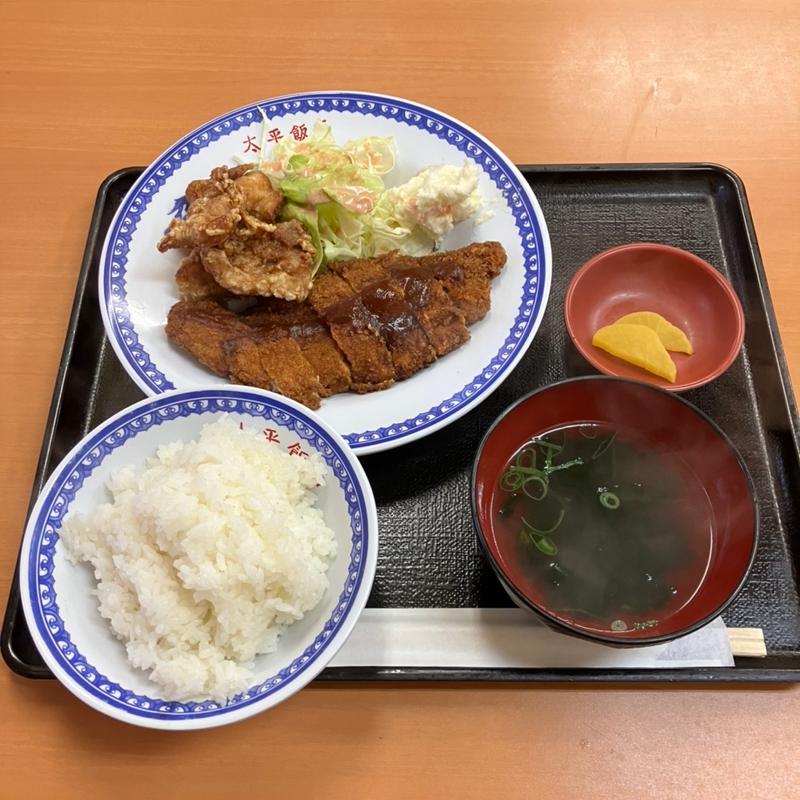 とんかつかしわ唐揚げ(中華飯店 太平)
