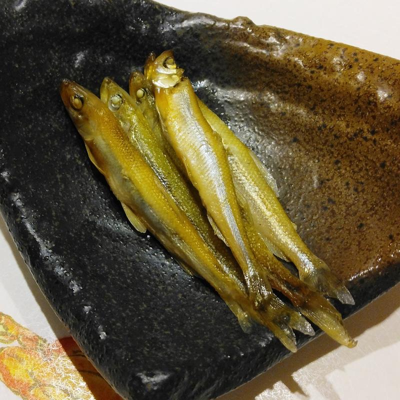 わかさぎの梅煮(鮨まつもと)