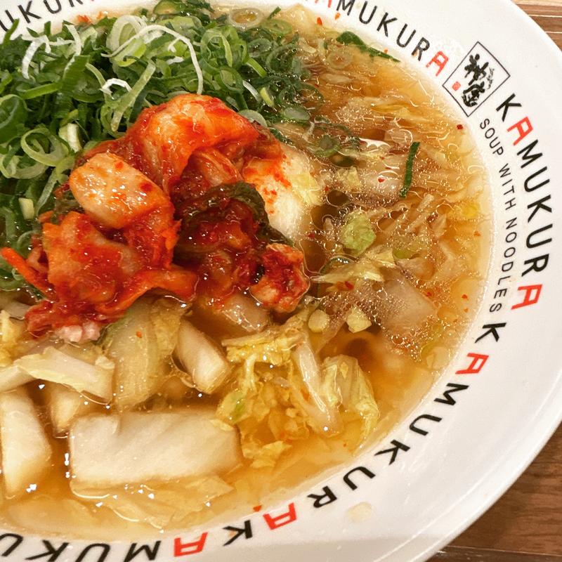 ネギキムチラーメン(どうとんぼり神座×青藍 UMEDA FOOD HALL店)