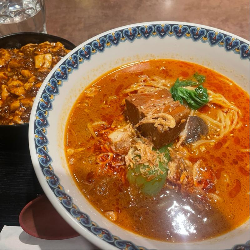 濃厚坦々麺　ミニ麻婆豆腐セット(中華料理 炎麻堂 赤坂店)