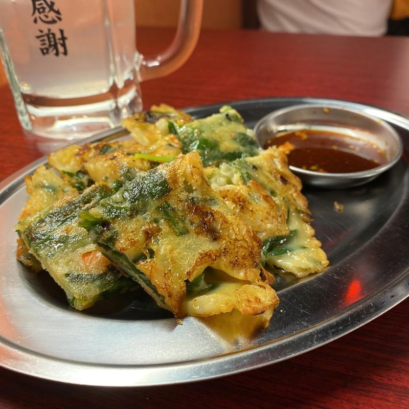 海鮮チヂミ(とんちゃん酒場 みつ 錦店)